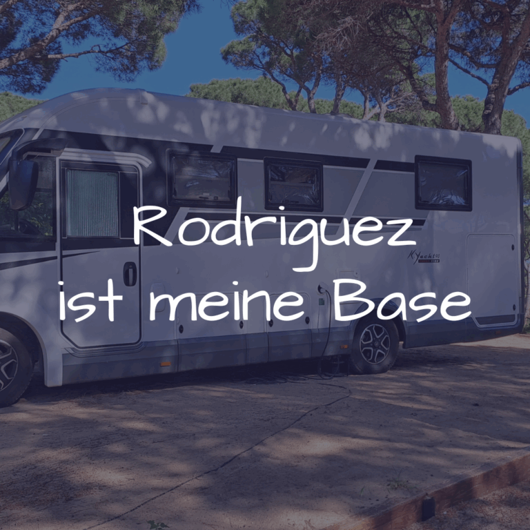 Wohnmobil Rodriguez unter Bäumen – Carmen Rosinas Base, Zuhause und Symbol für Freiheit, Dankbarkeit und ein selbstbestimmtes Leben auf Rädern