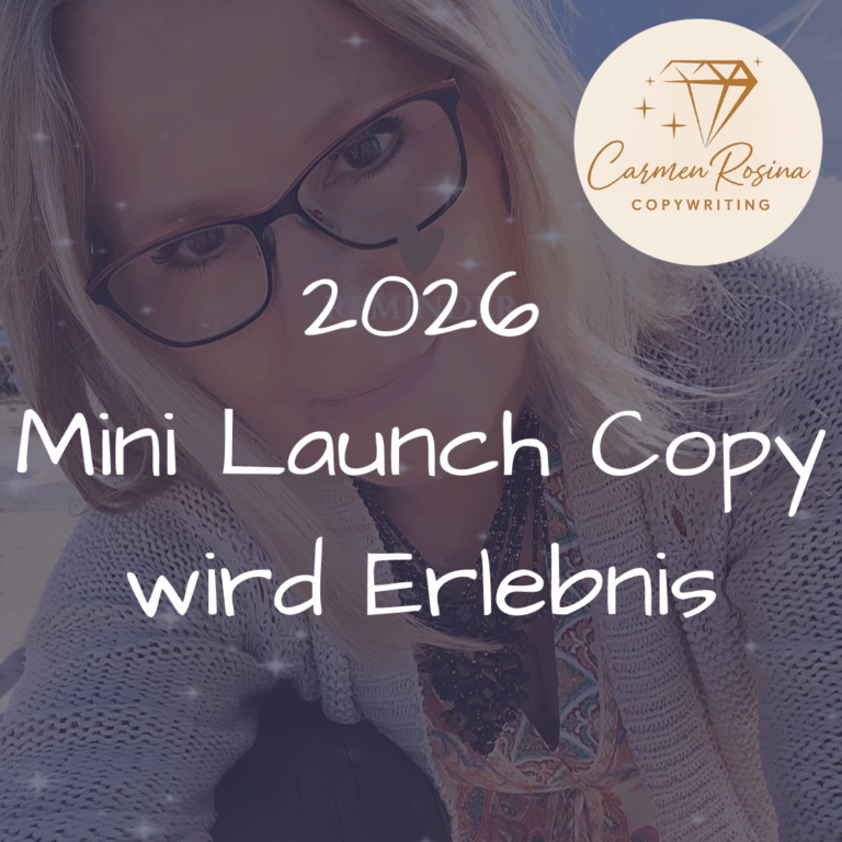 Mini Launch Copywriterin 2026 – klare Launch-Struktur und Copy für Coaches